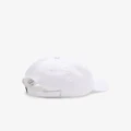 Lacoste - Unisex Lacoste Adjustable Organic Cotton Twill Cap - Headwear (WHITE) Unisex Lacoste Adjustable Organic Cotton Twill Cap
