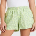 Roxy - Womens Costa Non Denim Shorts - Shorts (QUIET GREEN FLORAL DELIGHT S) Womens Costa Non Denim Shorts