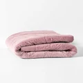 Aura Home - Luxury Velvet Quilted Throw - Home (Pink) Luxury Velvet Quilted Throw