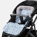 OiOi - Reversible Pram Liner - Carriers & Bouncers (Blue Paisley) Reversible Pram Liner