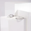 Lovisa - Cubic Zirconia Double Silver Engagement Ring - Jewellery (Silver) Cubic Zirconia Double Silver Engagement Ring