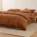 Sheet Society - Kane Bamboo Quilt Cover Set - Home (Brown) Kane Bamboo Quilt Cover Set