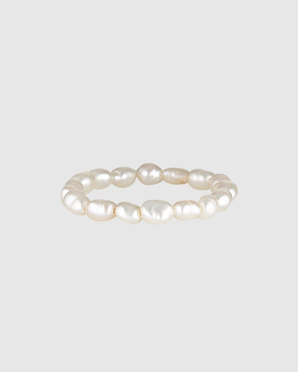 HOUSE OF SLANI - Arabella Pearl Ring - Jewellery (White) Arabella Pearl Ring