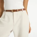 Status Anxiety - Over and Over Belt - Belts (Tan/Gold) Over and Over Belt