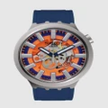Swatch - Orange In The Works Watch - Watches (Blue) Orange In The Works Watch