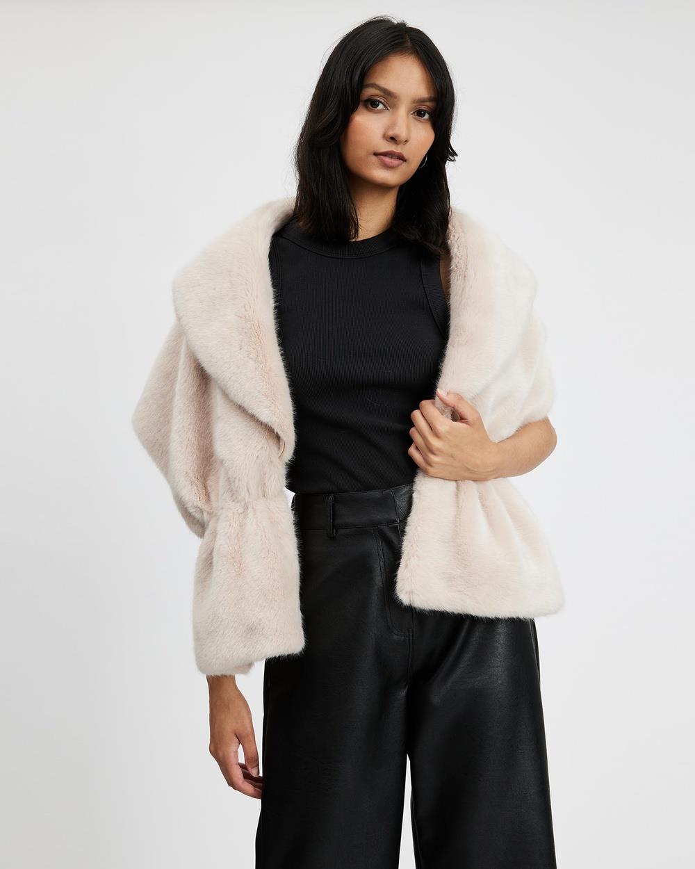 Unreal Fur - Champagne Wrap - Coats & Jackets (Nude) Champagne Wrap