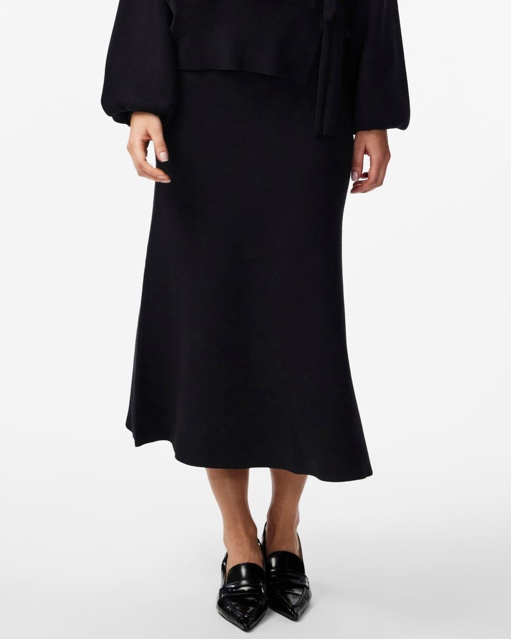 Y.A.S - Halton Midi Skirt - Skirts (Black) Halton Midi Skirt