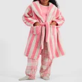 Bonds - Sleep Fleece Robe - Sleepwear (Candy Cane Stripe) Sleep Fleece Robe