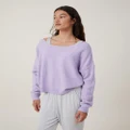 Cotton On Body - Off Shoulder Relaxed Knit Jumper - Sleepwear (PURPLE) Off Shoulder Relaxed Knit Jumper