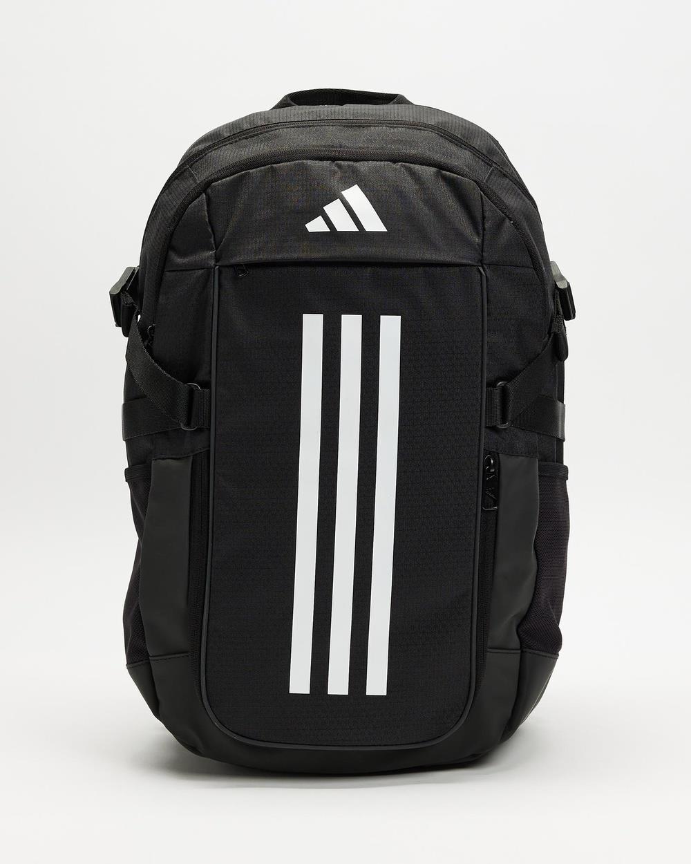 adidas Performance - Essentials 3 Stripes Performance Backpack - Backpacks (Black & White) Essentials 3-Stripes Performance Backpack