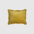 Mosey Me - Velvet Scalloped Cushion - Home (Tawny Olive) Velvet Scalloped Cushion