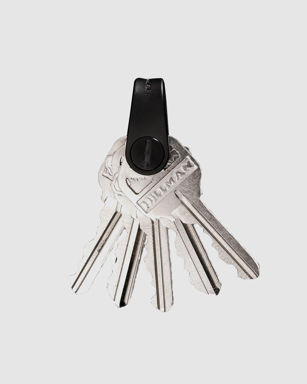 KeySmart - KeySmart Mini Compact Minimalist Expandable Key Holder (Up to 5 Keys) Black - Key Rings (N/A) KeySmart Mini - Compact Minimalist Expandable Key Holder (Up to 5 Keys) - Black
