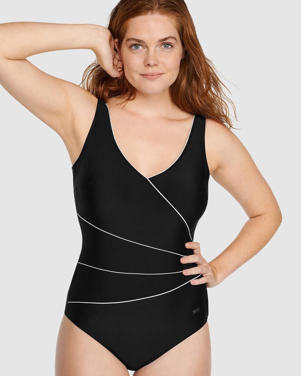 Naturana - One Piece Control Swimsuit - One-Piece / Swimsuit (Black) One Piece Control Swimsuit