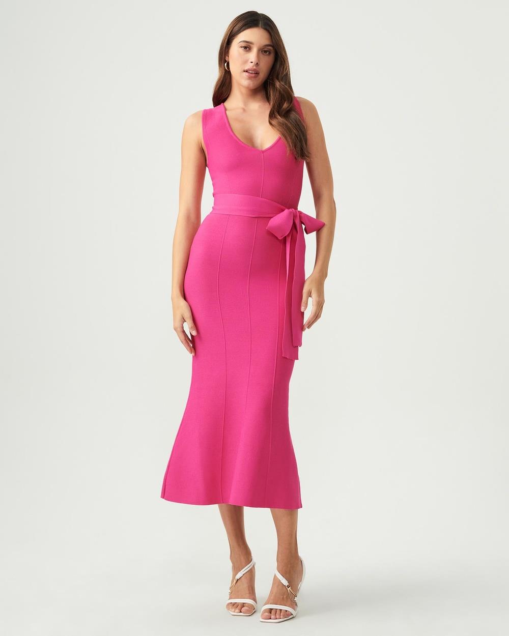 Tussah - Iesha Midi Dress - Dresses (Hot Pink) Iesha Midi Dress