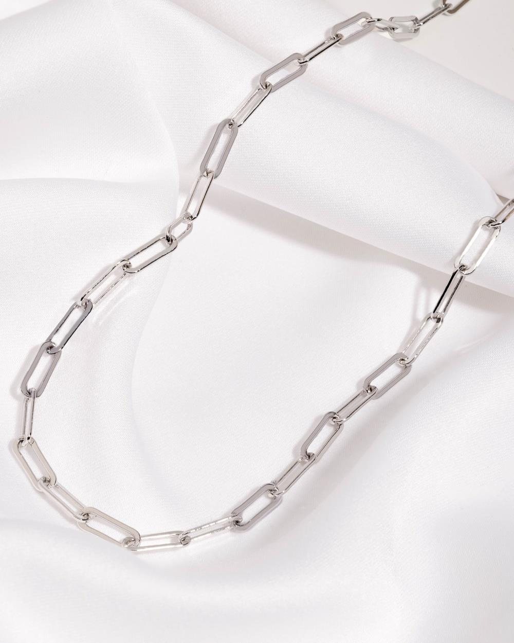Wanderlust + Co - Harper Silver Chain Necklace - Jewellery (Silver) Harper Silver Chain Necklace