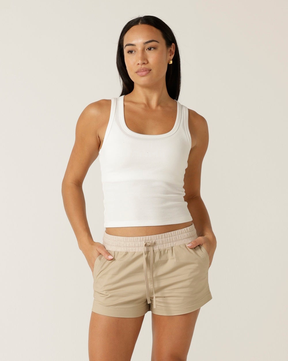 Lorna Jane - Flashdance Cheeky Shorts - Shorts (Oxford Tan) Flashdance Cheeky Shorts