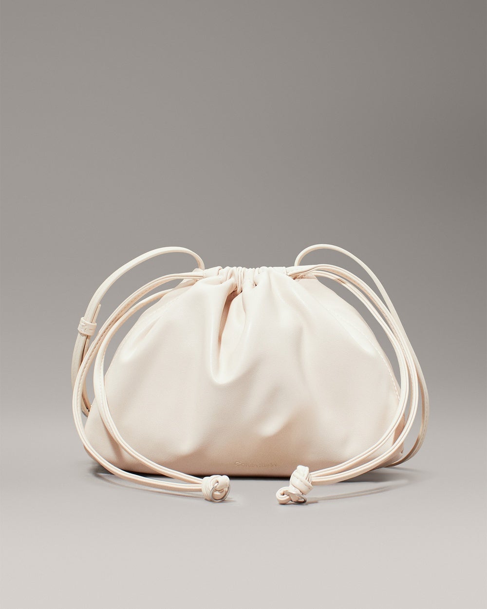 Calvin Klein - Drawstring Crossbody Bag - Bags (Cream) Drawstring Crossbody Bag