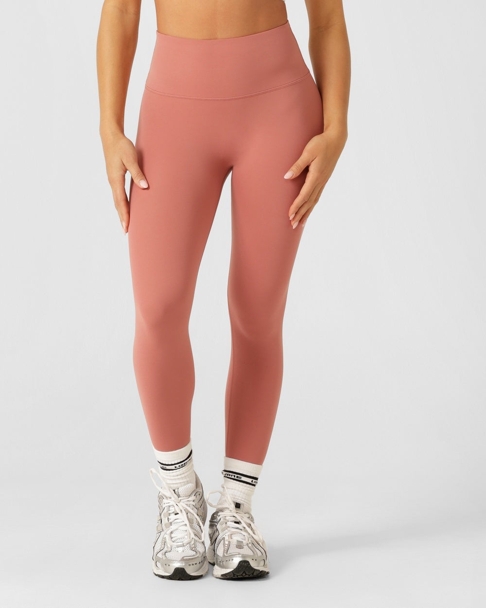 Lorna Jane - Liberty Ankle Biter Leggings - Sports Tights (Wilted Rose) Liberty Ankle Biter Leggings