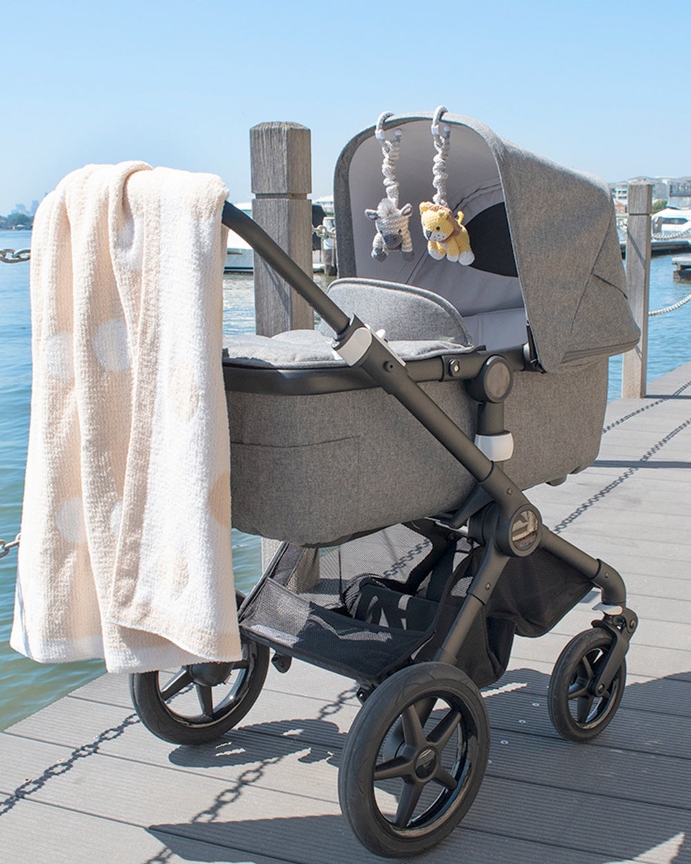 Living Textiles - 2 Pack Stroller Toys Zebra &amp; Lion - Carriers & Bouncers (multi) 2 Pack Stroller Toys - Zebra &amp; Lion