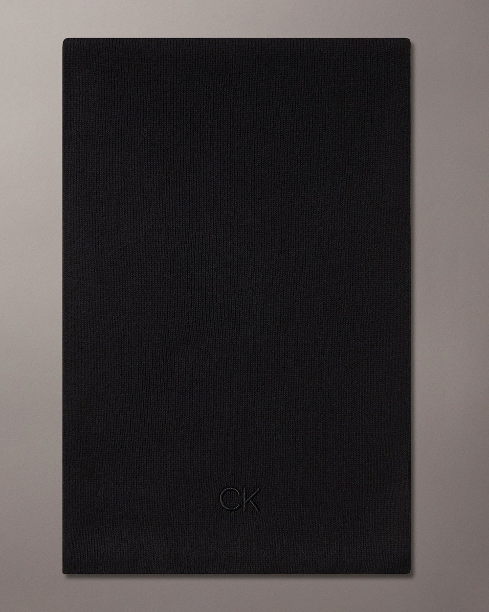 Calvin Klein - Cotton Wool Blend Scarf - Scarves & Gloves (CK BLACK) Cotton Wool Blend Scarf