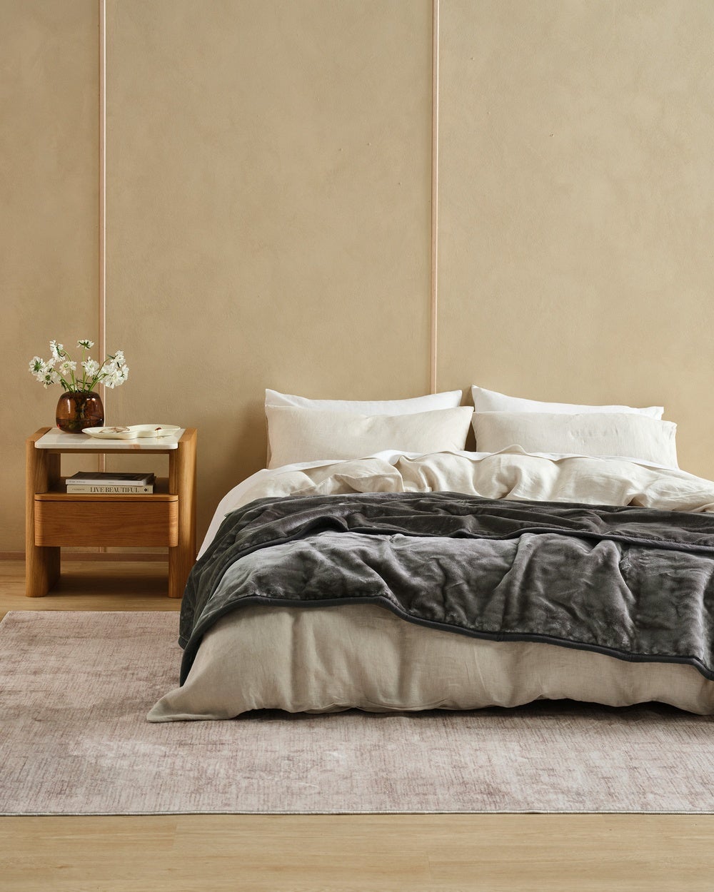 Linen House - Dover Blanket - Home (Shadow) Dover Blanket