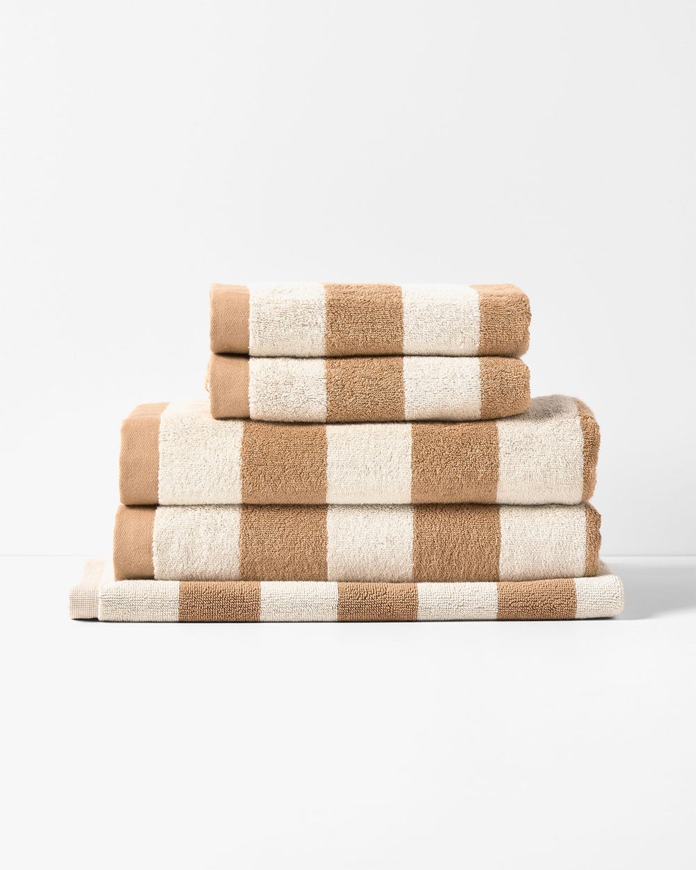 Aura Home - Riviera Bath Towel Set - Bathroom (Pecan) Riviera Bath Towel Set