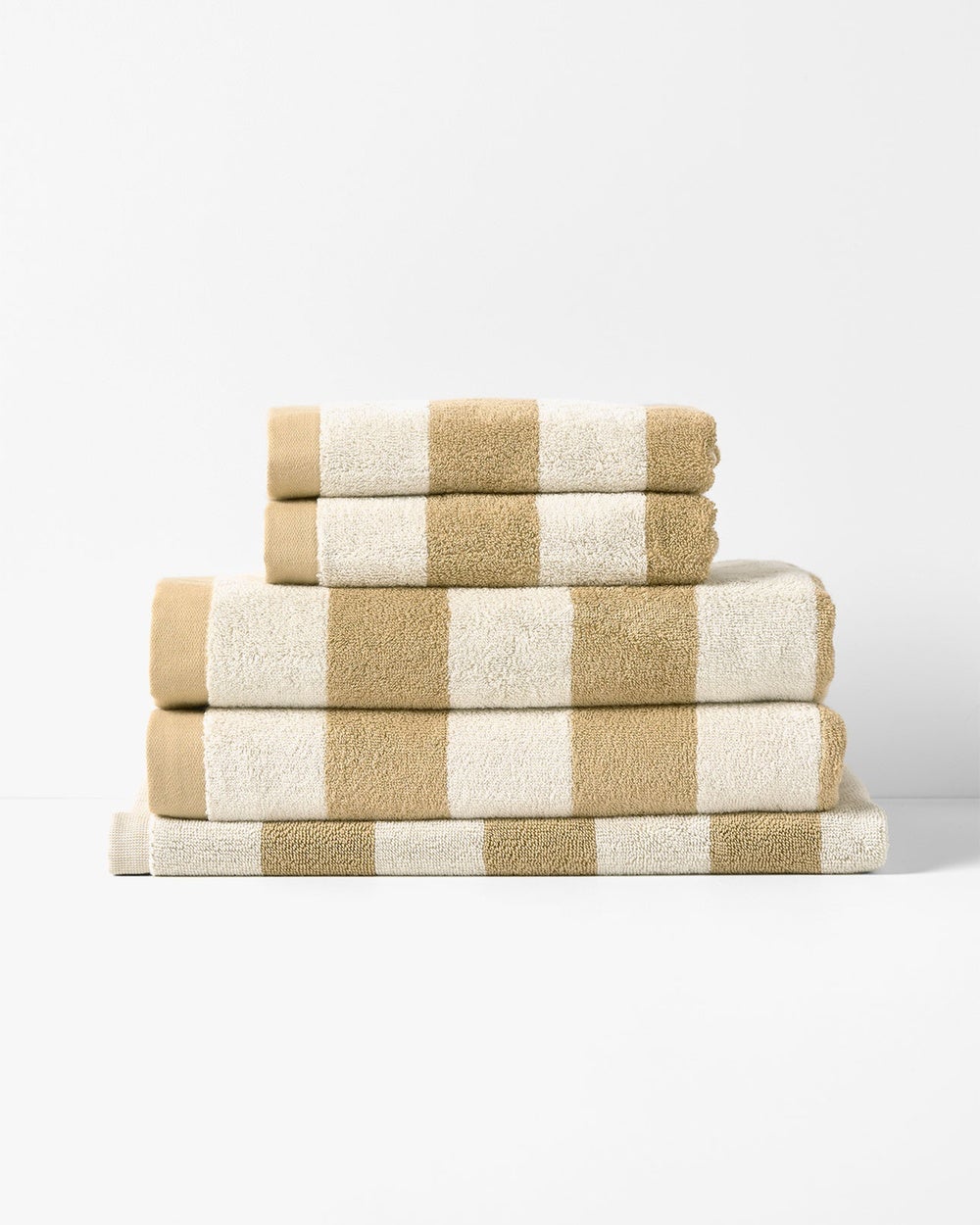 Aura Home - Riviera Bath Towel Set - Bathroom (Caramel) Riviera Bath Towel Set