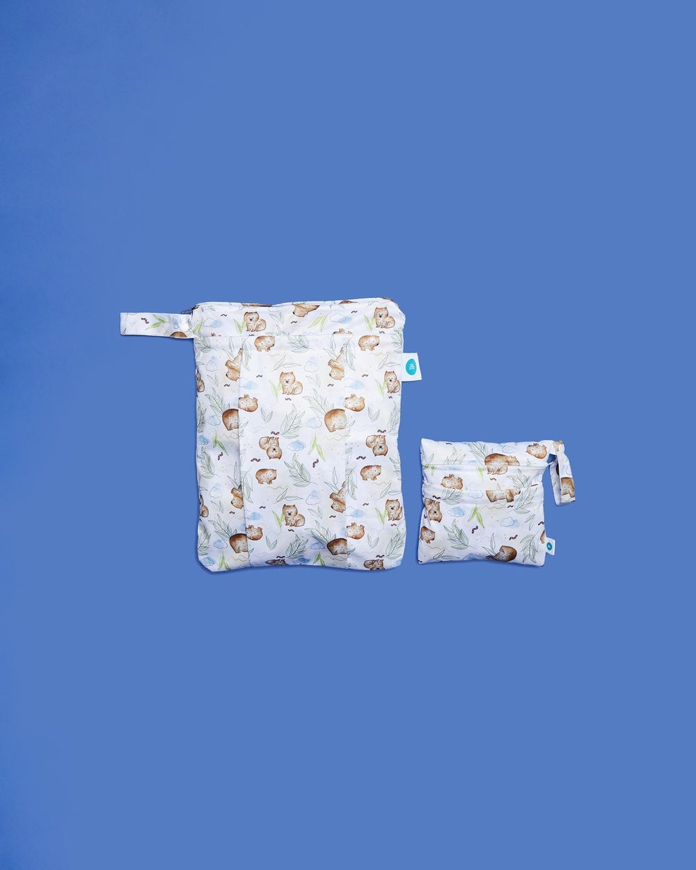 itti bitti - Large and Small Double Pocket Wetbag Babies Teens - Bags (Womble) Large and Small Double Pocket Wetbag - Babies-Teens