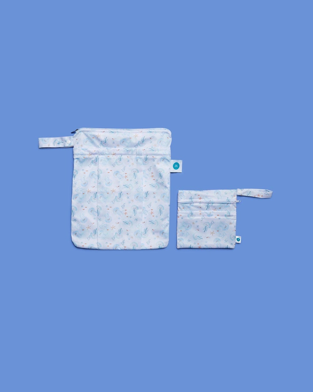 itti bitti - Large and Small Double Pocket Wetbag - Babies-Teens - Nappy bags (Tangles) Large and Small Double Pocket Wetbag - Babies-Teens