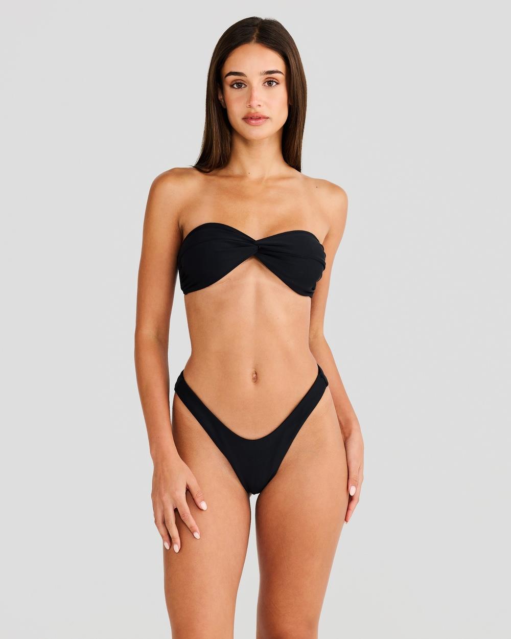 Vacay Swimwear - Positano Bottom Black - Bikini Bottoms (Black) Positano Bottom Black