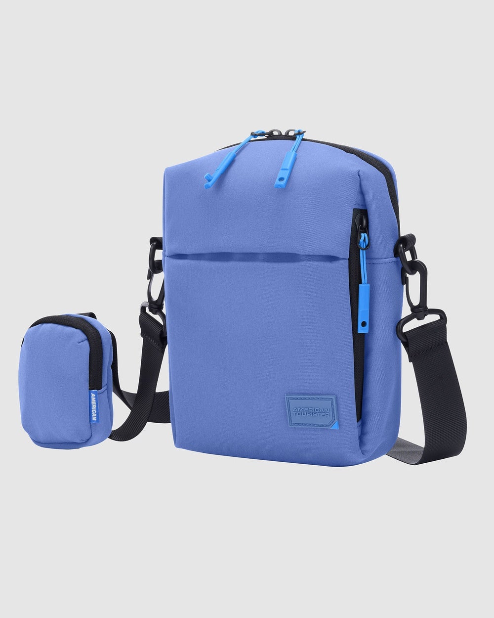 American Tourister - Rigel Crossbody Bag - Travel and Luggage (Light Blue) Rigel Crossbody Bag