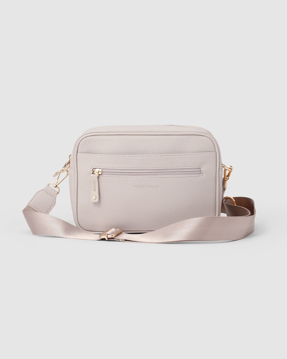 Pretty Brave - HARPER CROSS BODY BAG Stone Pebble - Nappy bags (Stone) HARPER CROSS BODY BAG Stone Pebble