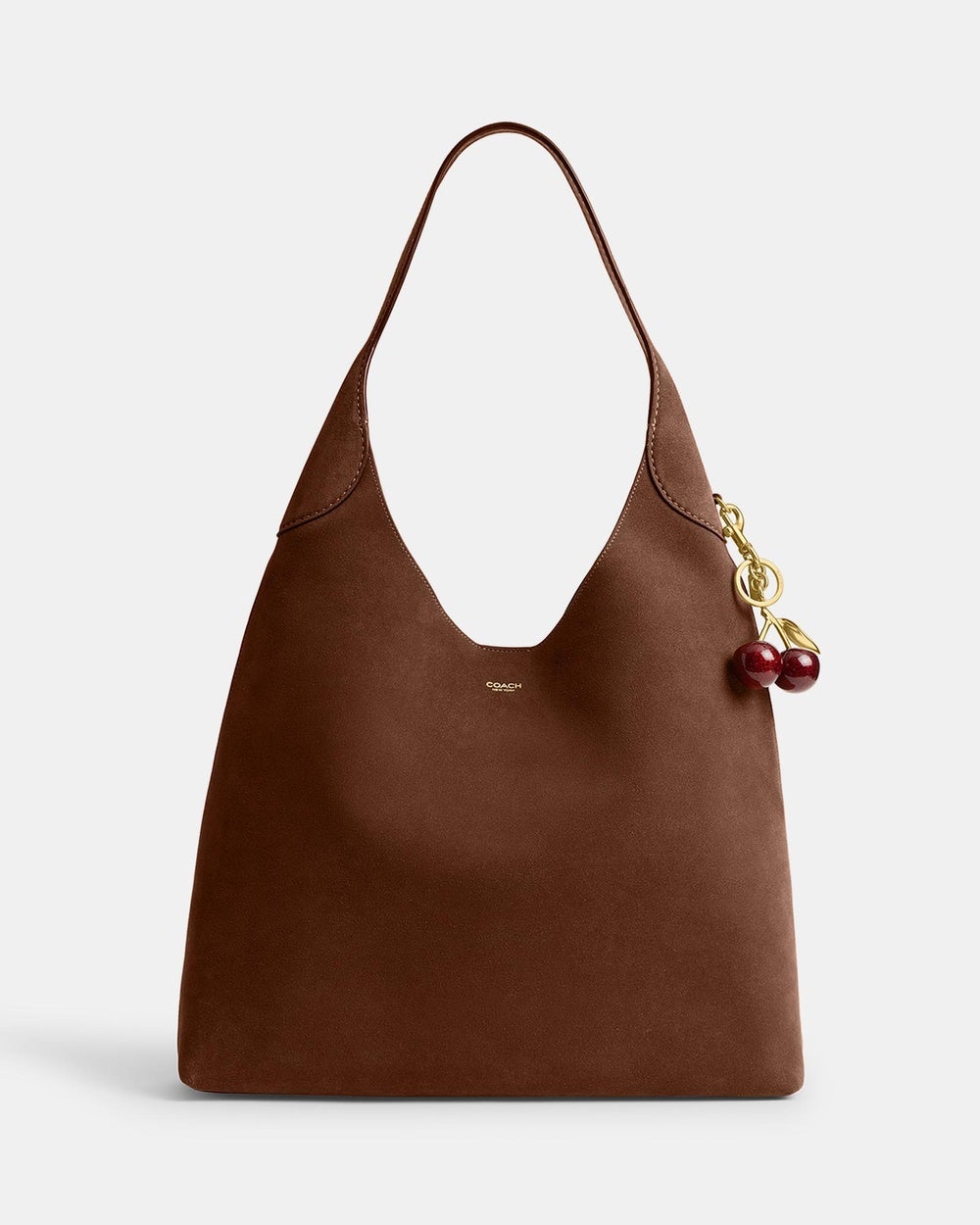 Coach - Suede Brooklyn Shoulder Bag 39 - Handbags (Warm Brown) Suede Brooklyn Shoulder Bag 39