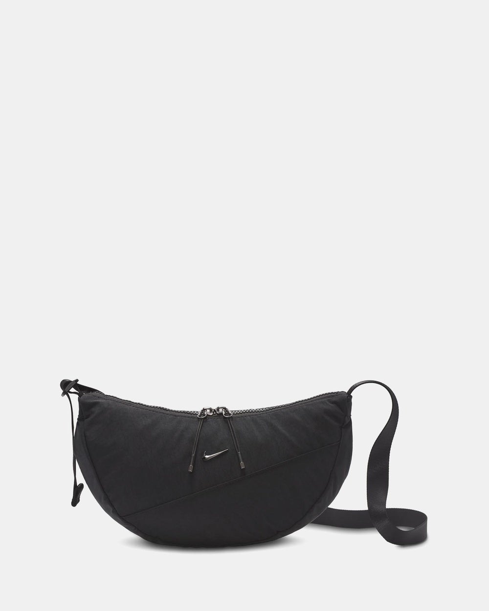 Nike - Aura Crescent Crossbody Bag - Bags (Black, Black & Gunmetal) Aura Crescent Crossbody Bag