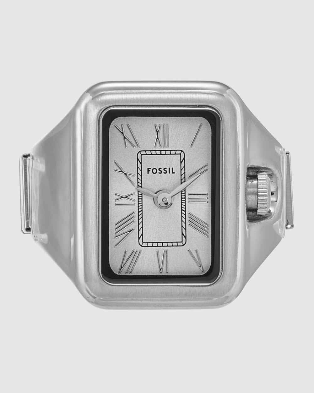 Fossil - Raquel Ring Silver Tone Analogue Watch - Watches (Silver) Raquel Ring Silver Tone Analogue Watch