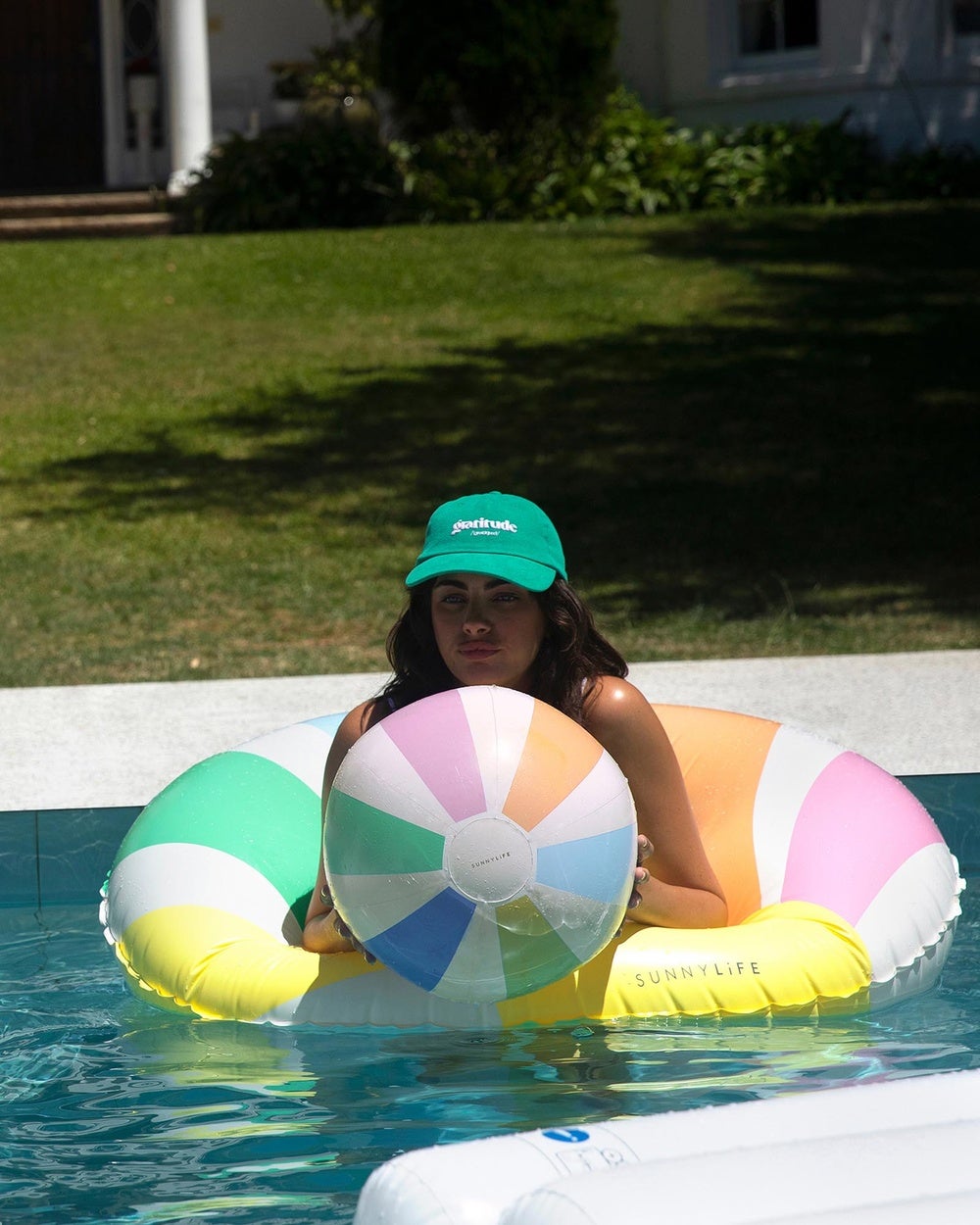 Sunnylife - Pool Side Inflatable Beach Ball - Home (Pastel Gelato) Pool Side Inflatable Beach Ball