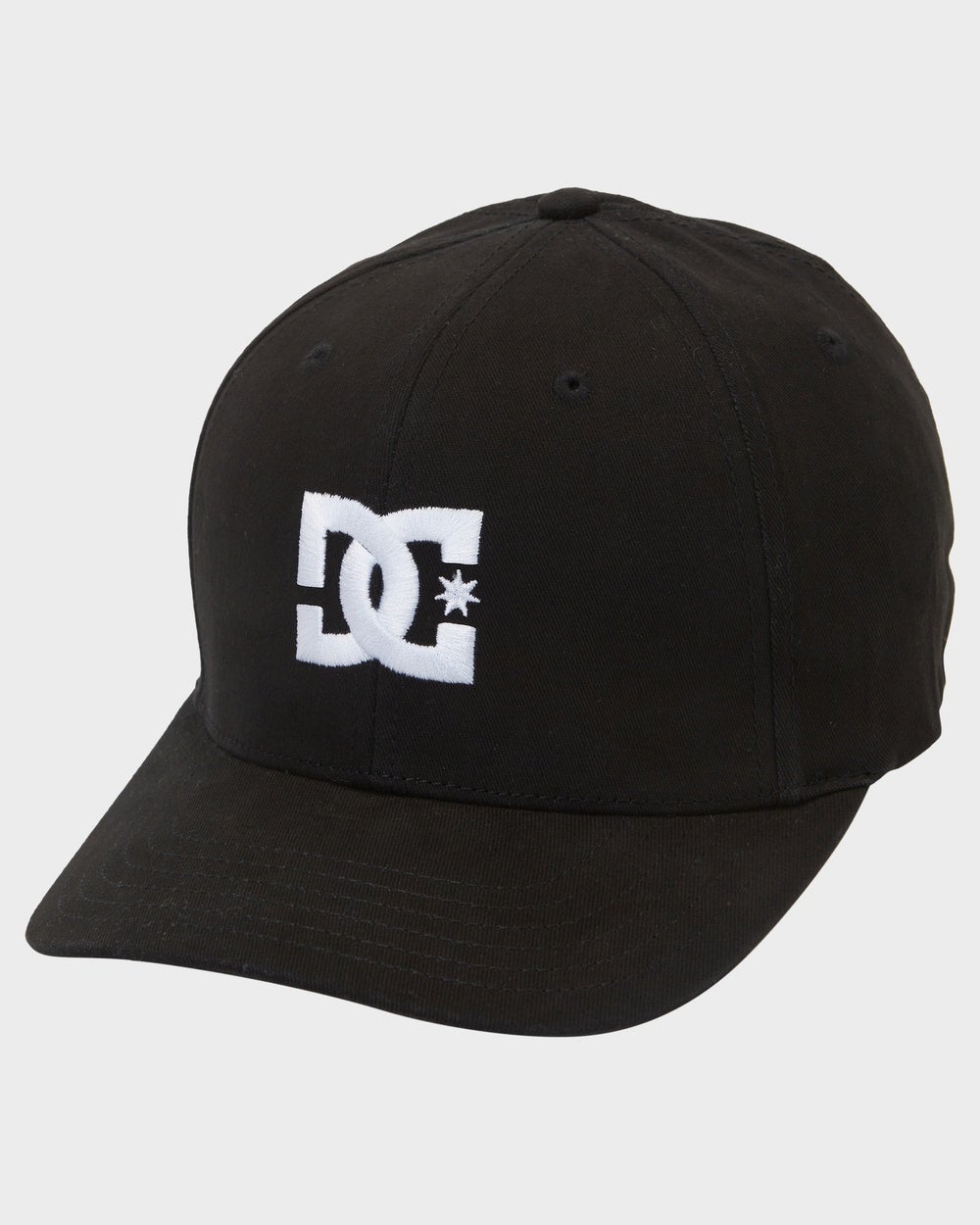 DC Shoes - Mens Cap Star Stretch Fit Hat - Headwear (BLACK) Mens Cap Star Stretch Fit Hat