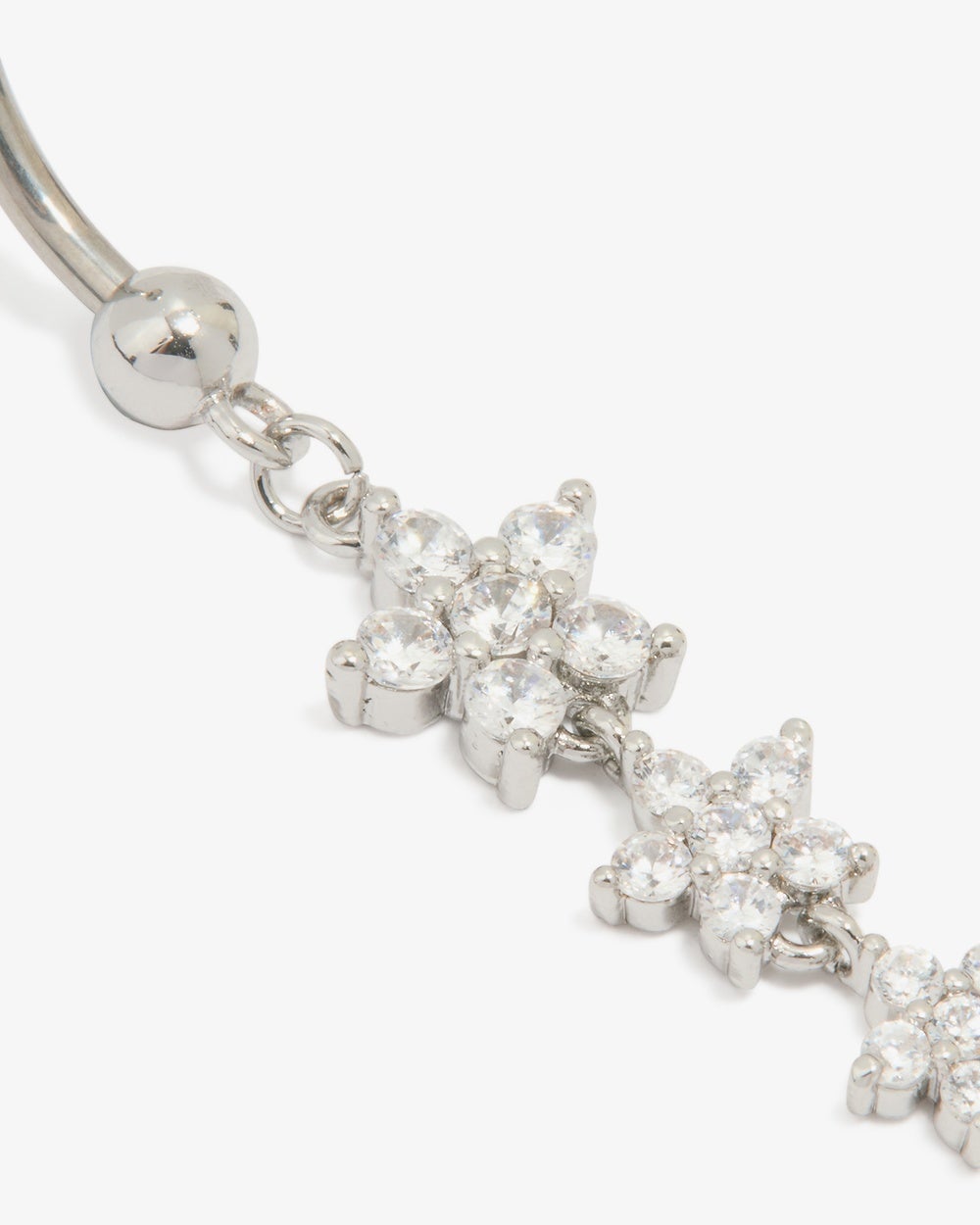 Lovisa - Titanium Cubic Zirconia Butterfly Belly Bar - Jewellery (Silver) Titanium Cubic Zirconia Butterfly Belly Bar