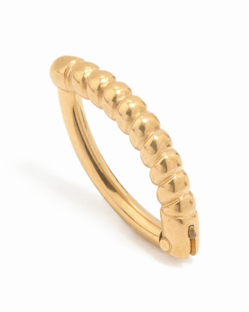 Lovisa - Gold Plated Titanium Twisted Half Hoop Belly Ring - Jewellery (Gold) Gold Plated Titanium Twisted Half Hoop Belly Ring