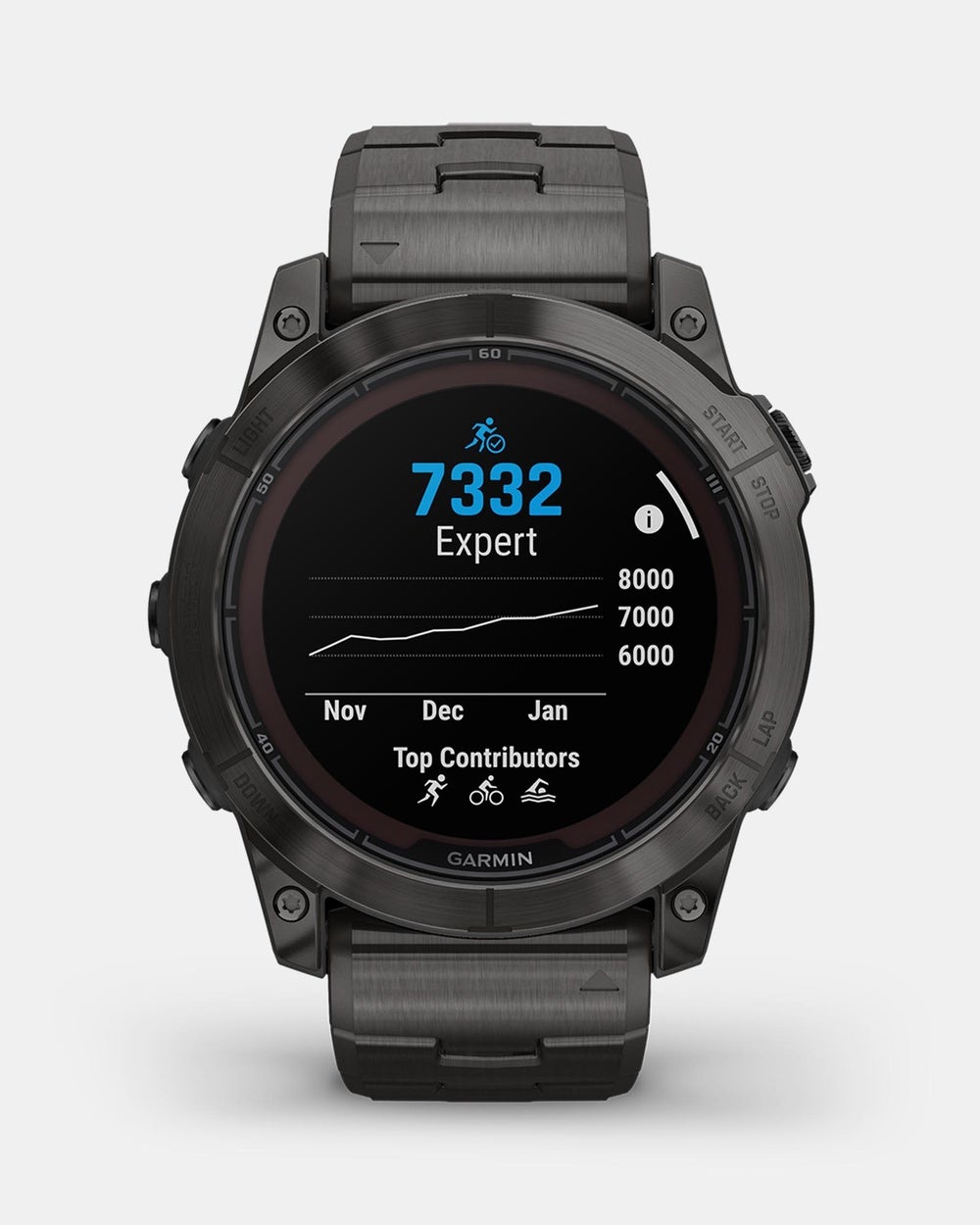 Garmin - Fenix 7X Pro Sapphire Solar Edition - Fitness Trackers (Carbon Grey DLC Titanium) Fenix 7X Pro - Sapphire Solar Edition