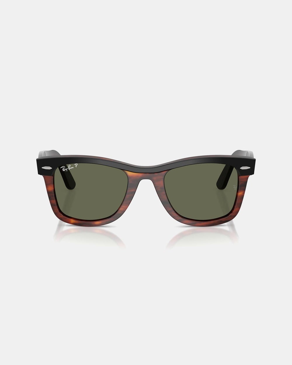 Ray-Ban - Wayfarer - Square (Black On Havana) Wayfarer