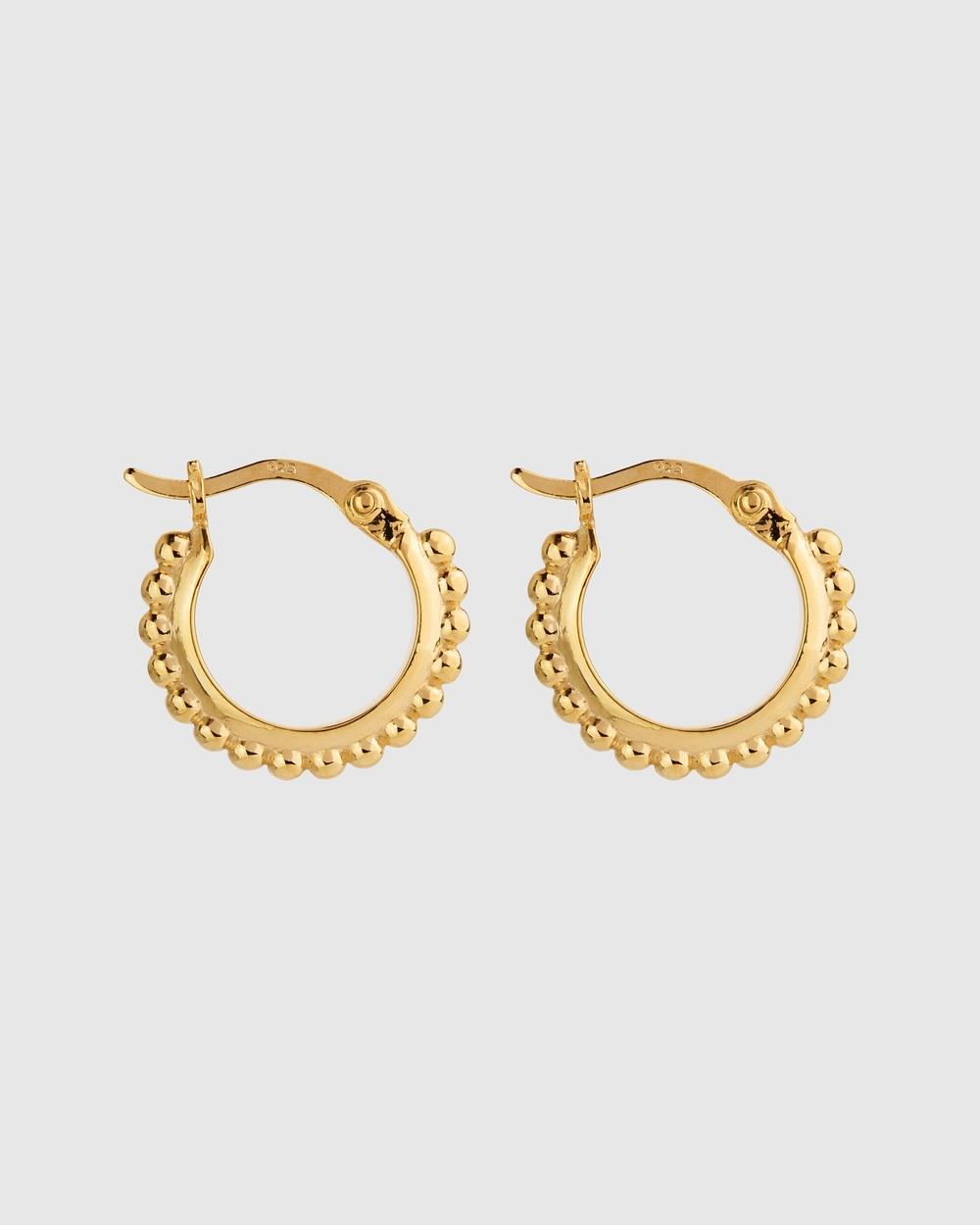 Najo - Chia Yellow Gold Hoop Earring - Jewellery (Gold) Chia Yellow Gold Hoop Earring