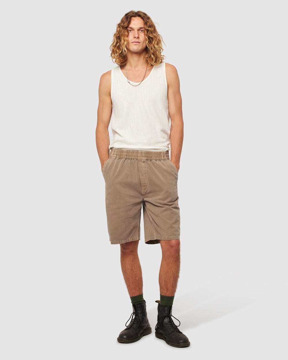 Rolla's - Tradie Carpenter Short - Shorts (Mushroom) Tradie Carpenter Short