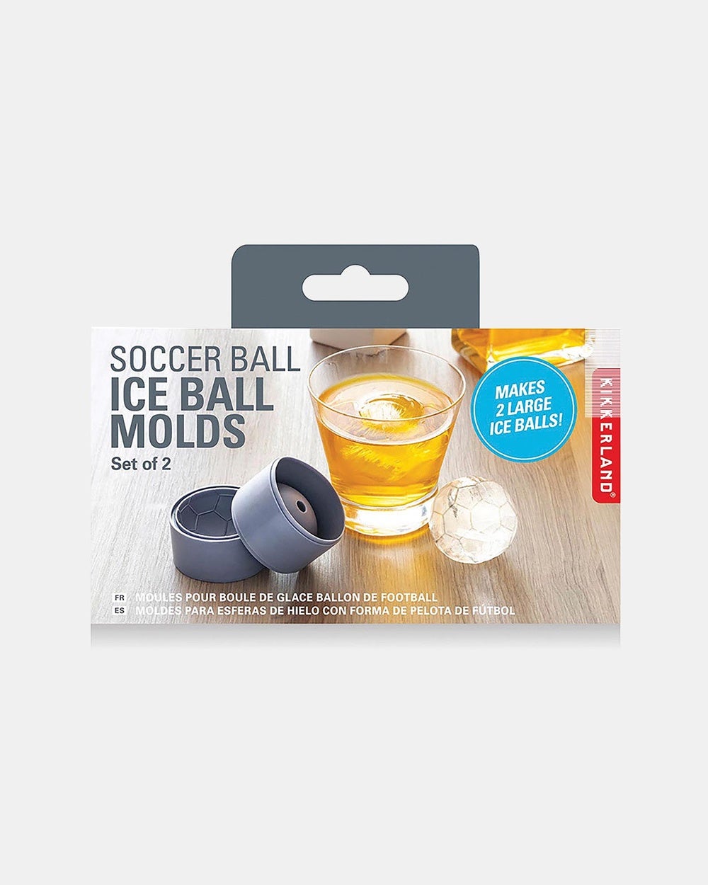 Ridleys - Soccer Ball Ice Ball Moulds Set of 2 - Home (Multi) Soccer Ball Ice Ball Moulds Set of 2