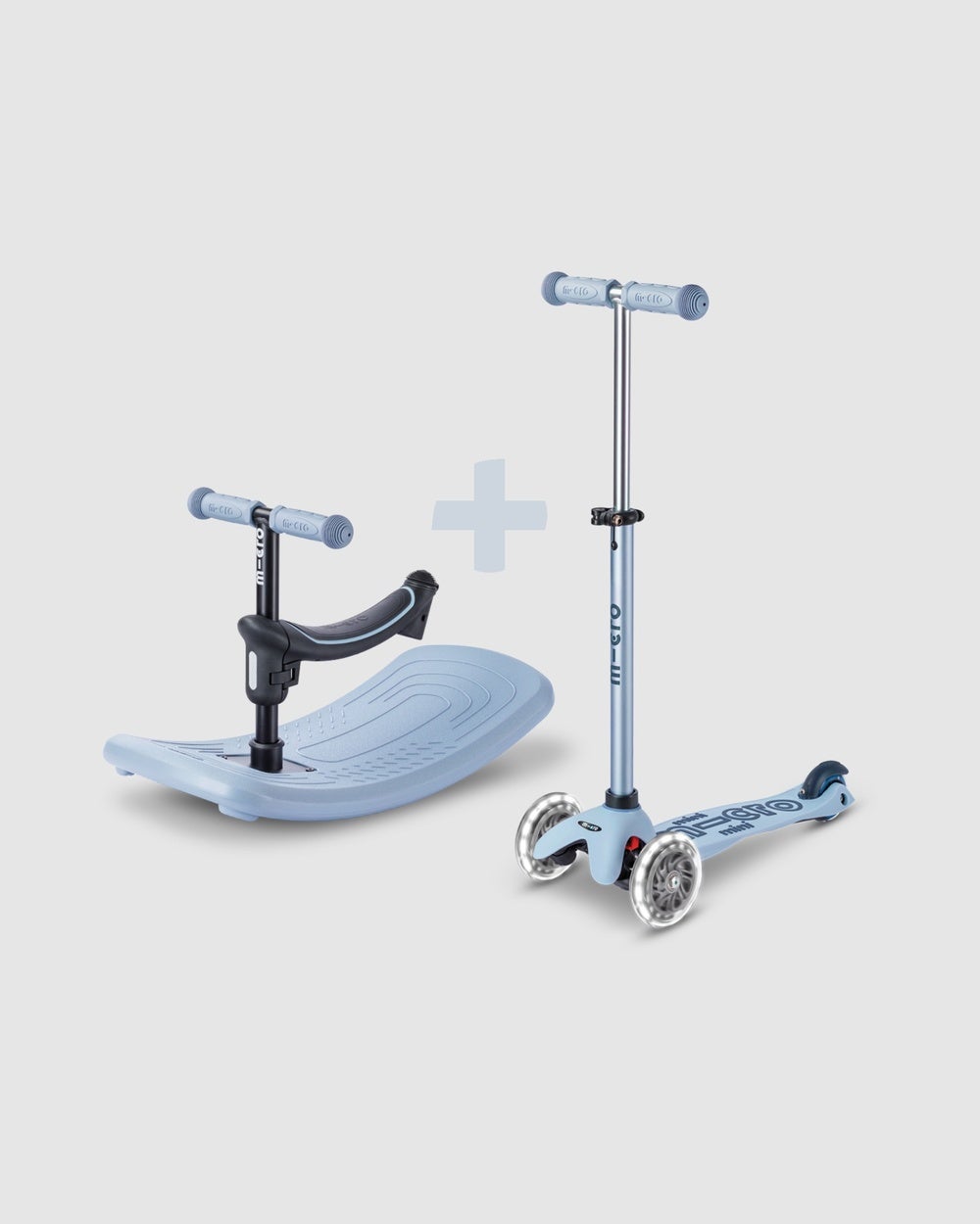 Micro Scooters - Micro Rock and Go Deluxe Magic LED Scooter - Scooters (Ocean Slate) Micro Rock and Go Deluxe Magic LED Scooter