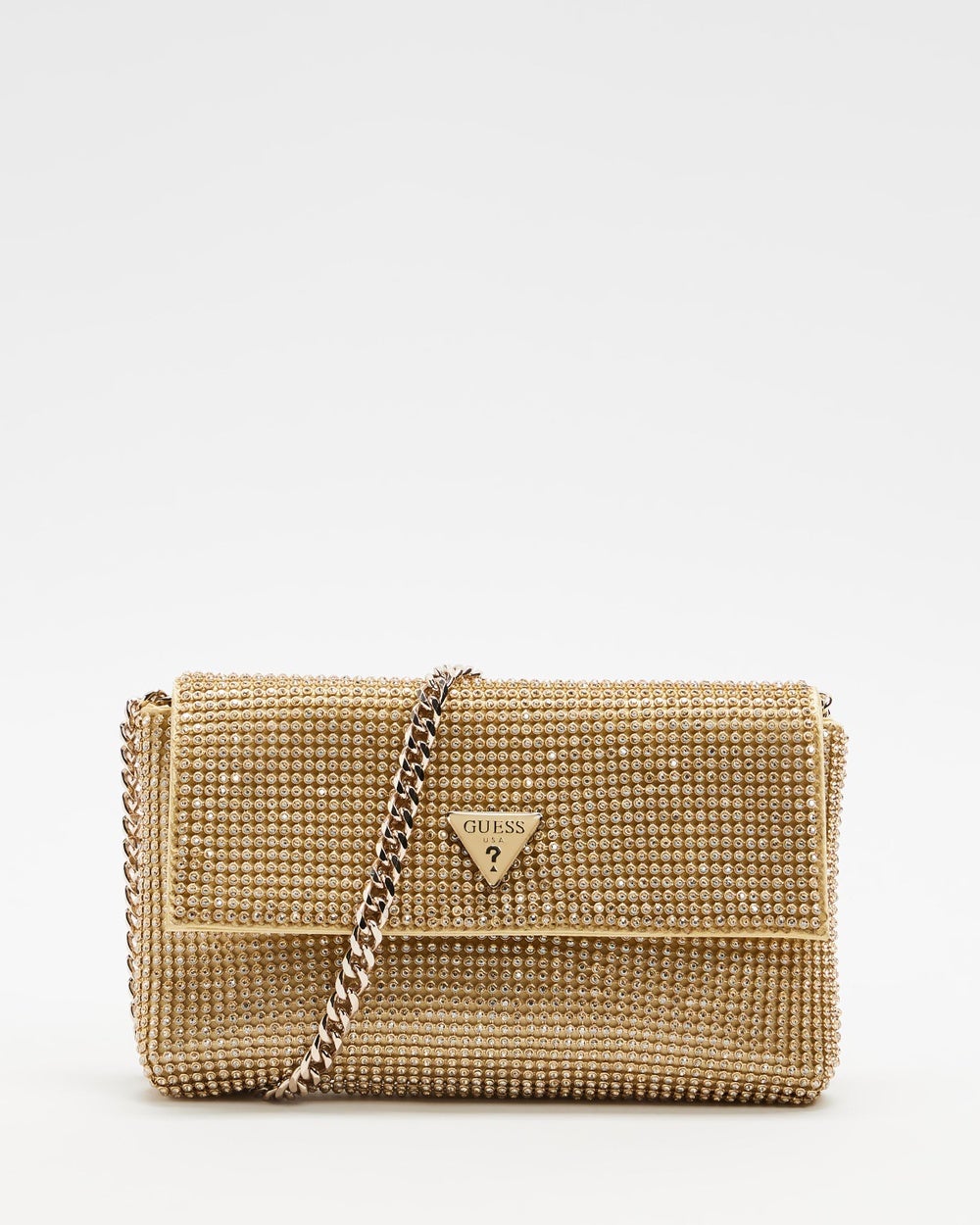 GUESS - Zalina Flap Clutch - Clutches (Gold) Zalina Flap Clutch