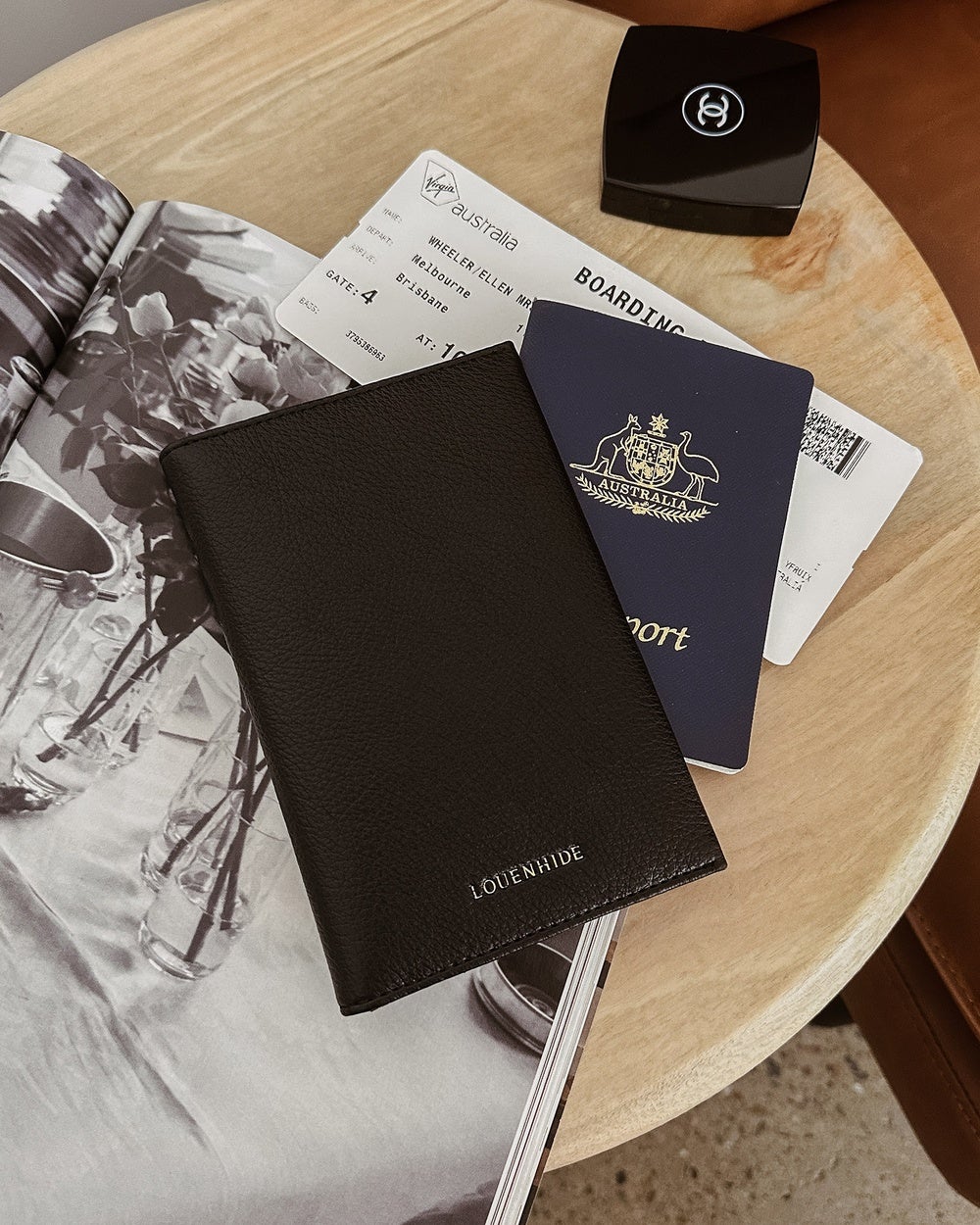 Louenhide - Venice Passport Holder - Wallets (Black) Venice Passport Holder