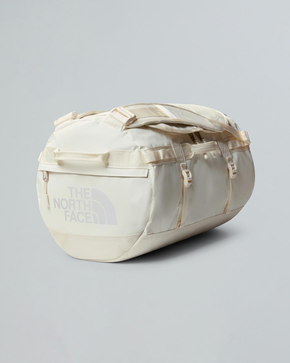 The North Face - Base Camp Duffel Small - Duffle Bags (White Dune & The North Face White) Base Camp Duffel - Small