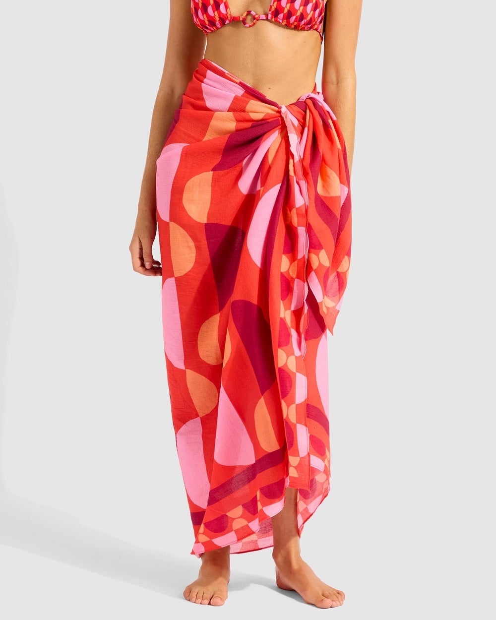 Seafolly - Sorrento Sarrong - Swimwear (Flame) Sorrento Sarrong