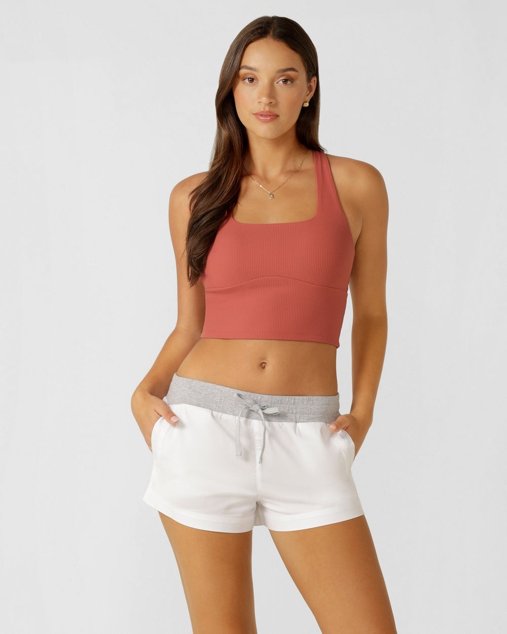 Lorna Jane - Flashdance Cheeky Short - Shorts (White) Flashdance Cheeky Short